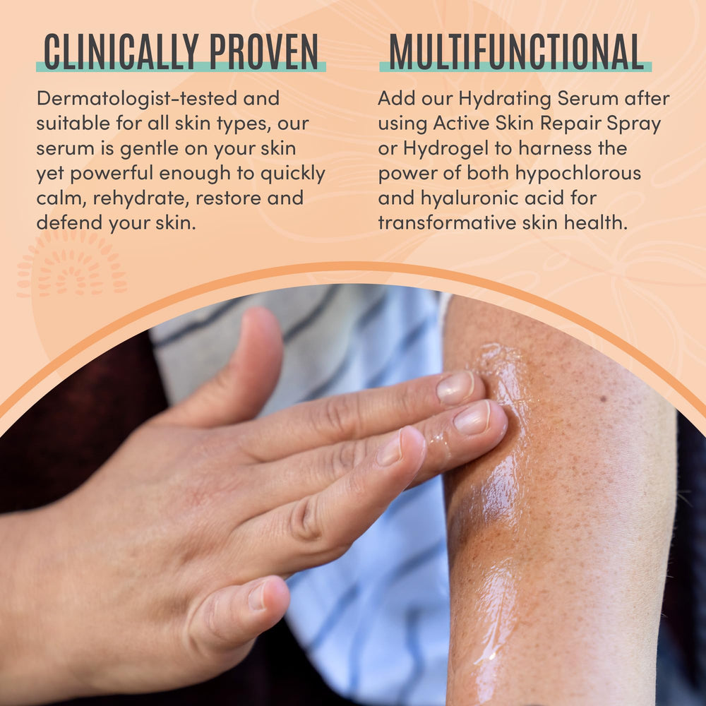 BLDG ACTIVE Active Skin Repair Serum ingredients highlight hyaluronic acid and ceramides.