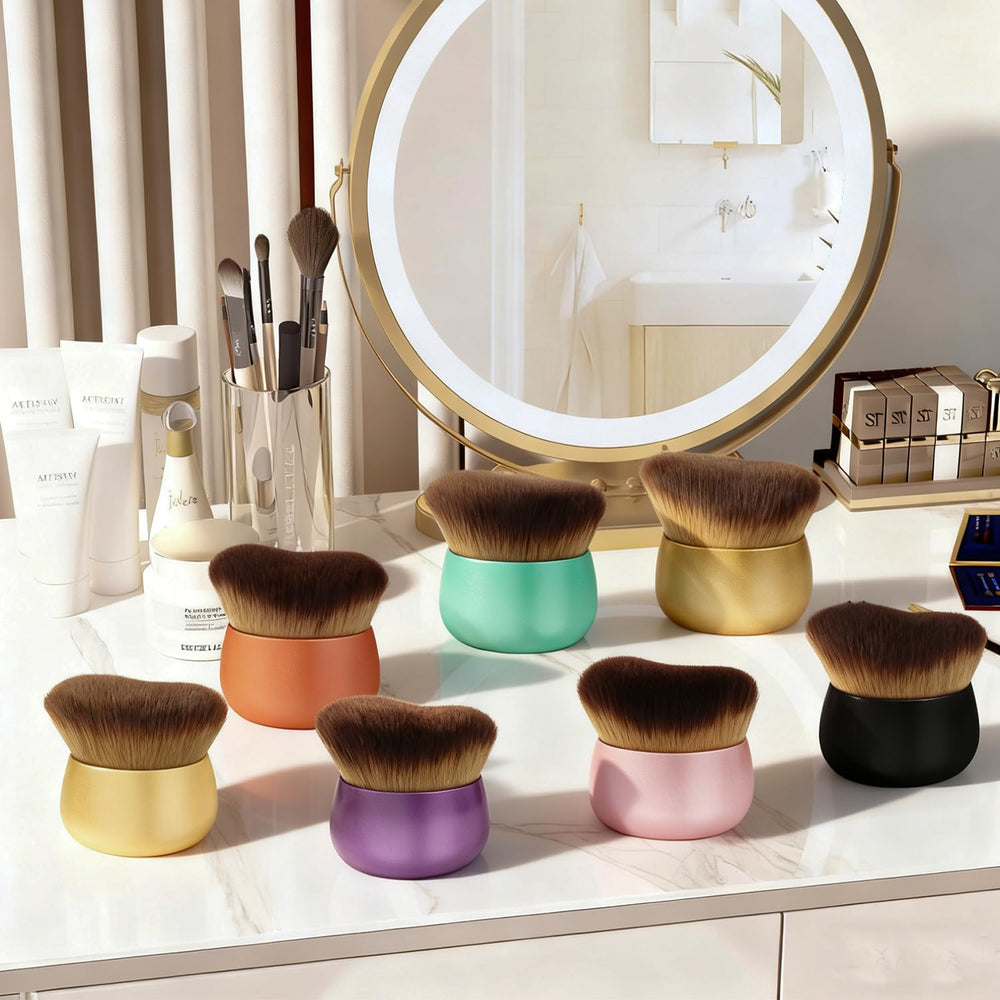 Blend & Blur brushing back and décolleté for seamless coverage
