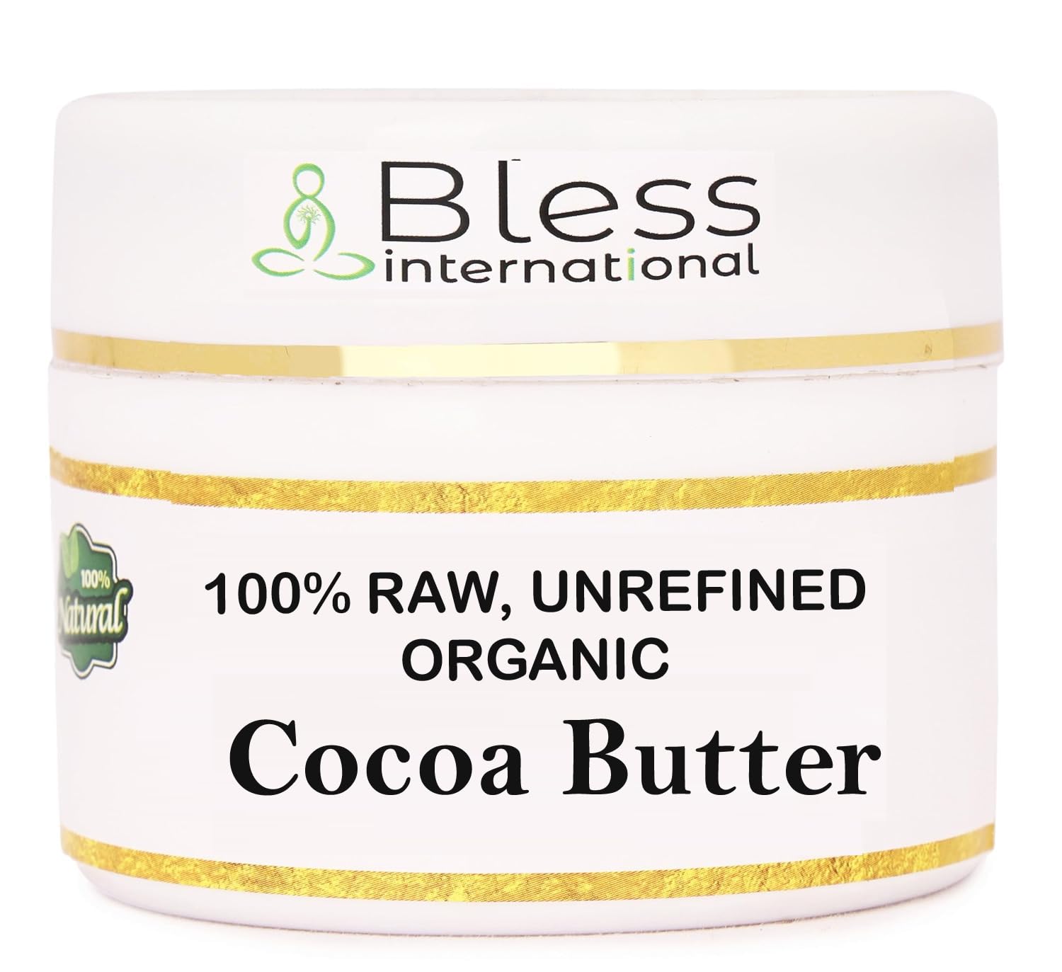Bless International manteca cacao cruda en envase de 230 g para hidratación diaria