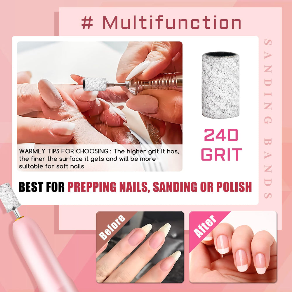 BLESWIN mandrel bits 3-32in fit most nail drills for stable sanding