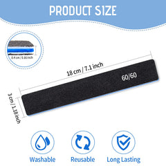 BLESWIN 60-grit coarse file ideal for acrylics and gels.