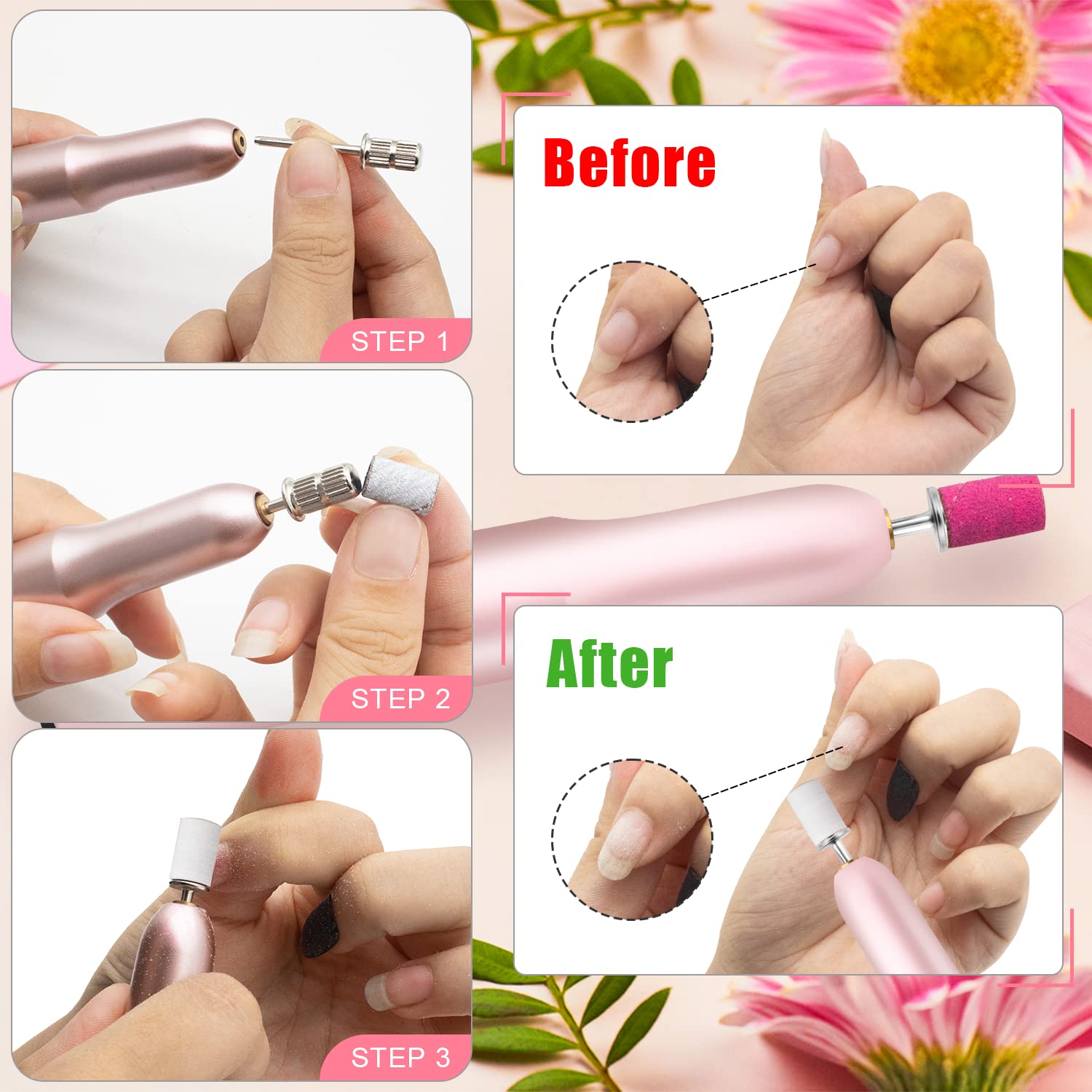 BLESWIN nail drill sanding bands ideal for prepping nails before product application
