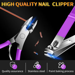 BLESWIN toenail clipper stainless steel close-up for thick nails.