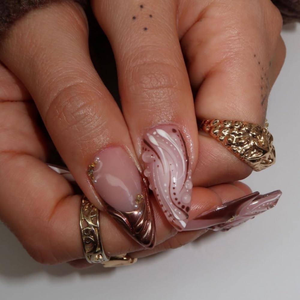 BLGTGH water ripple rhinestones add subtle sparkle and texture.