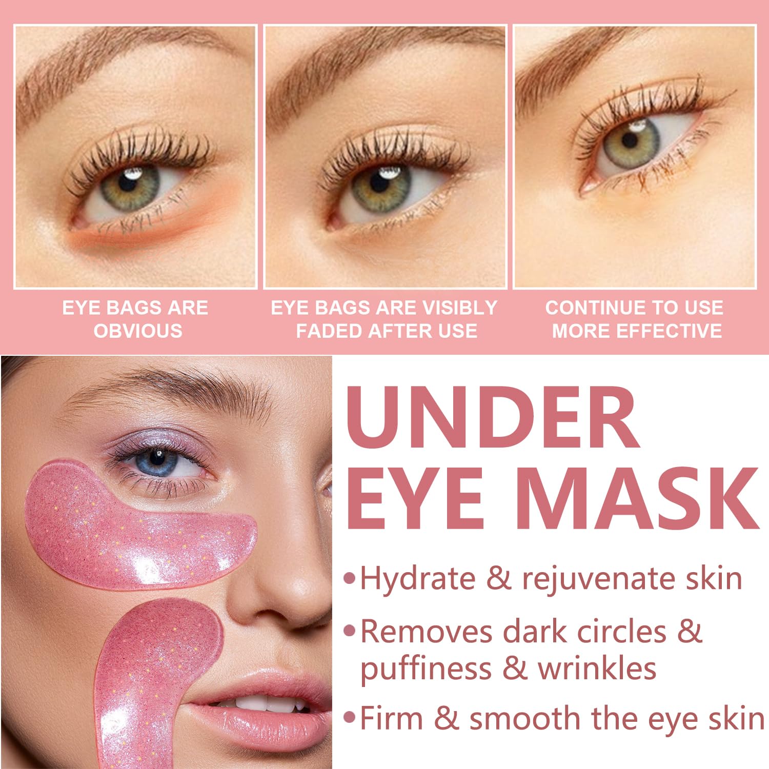 BliBling eye mask hydrogel patches soothe puffiness and moisturize around the eyes