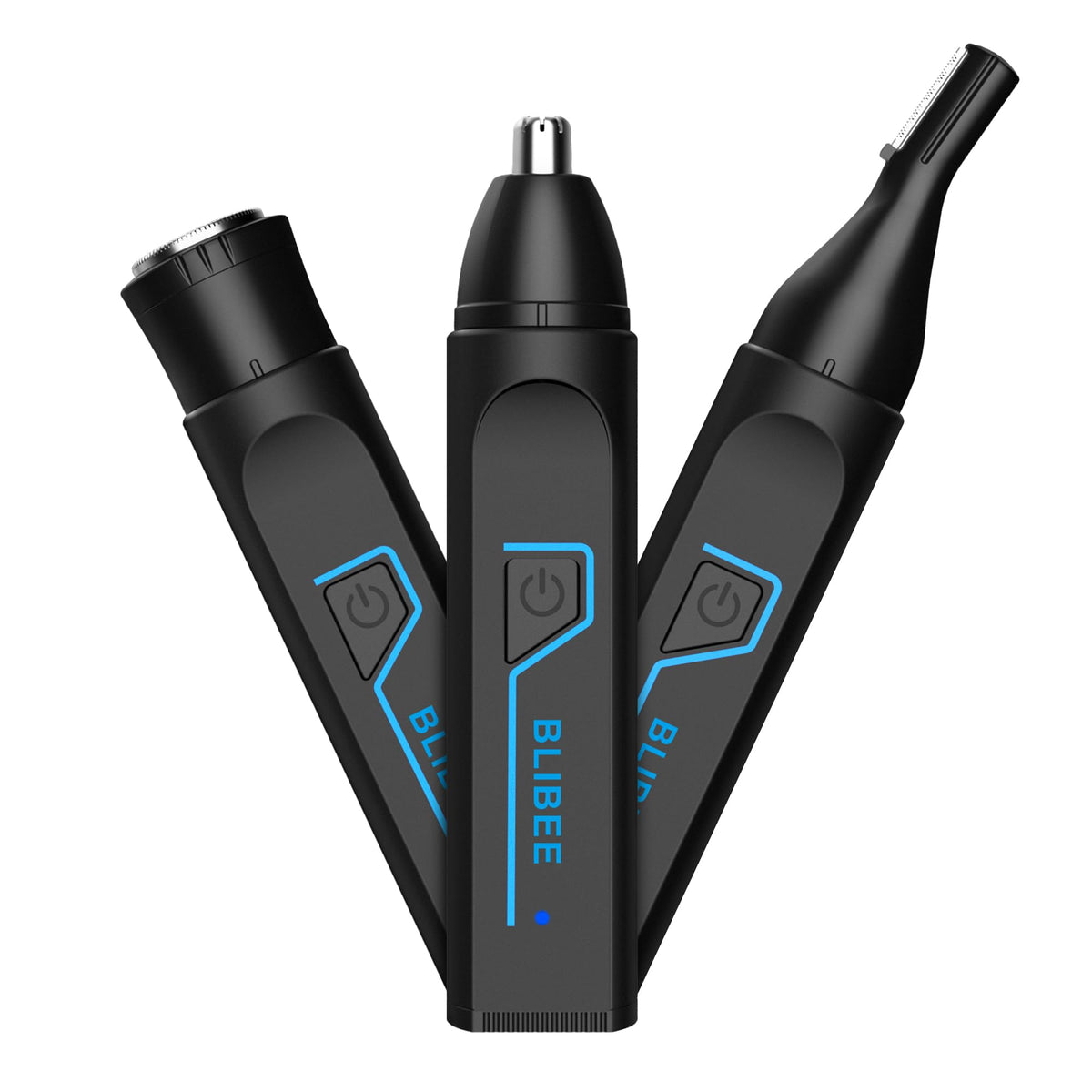 BLIBEE nose trimmer front view shows compact design for travel-ready grooming