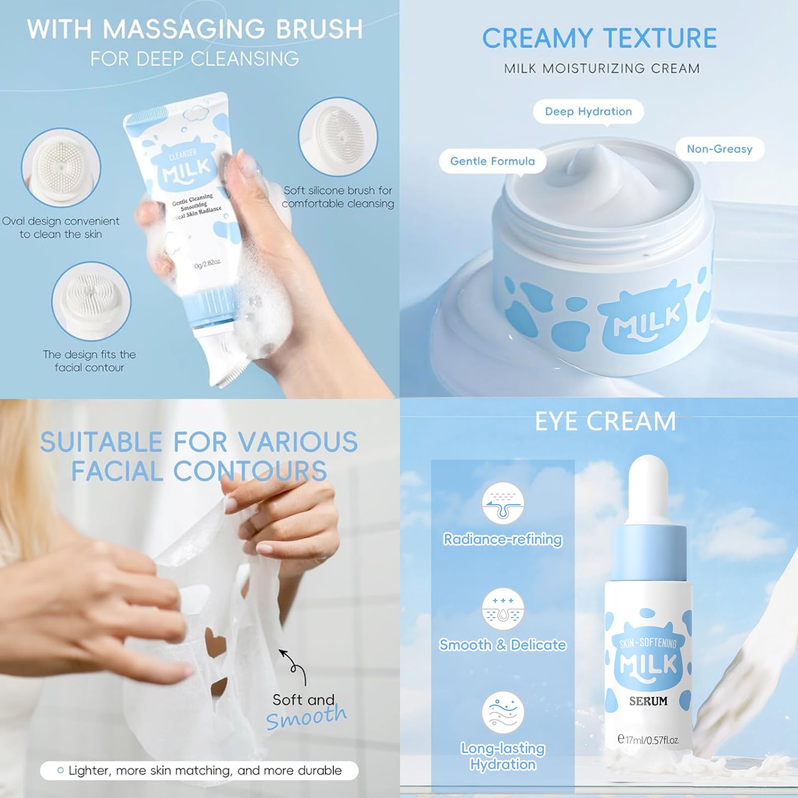 BliBling Hydrating Face Cream locks in moisture for daily softness.