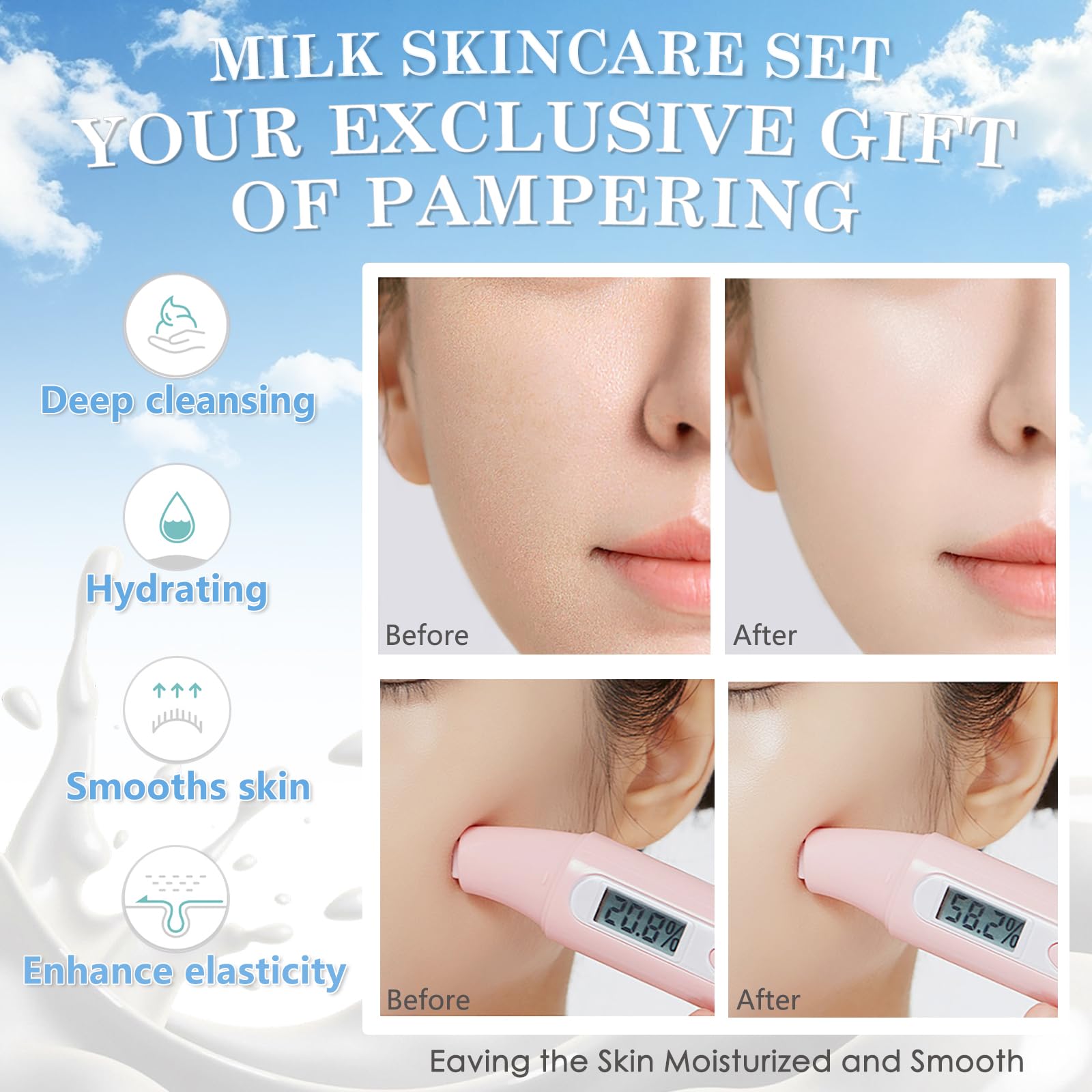 BliBling Pink Face Brush enhances gentle cleansing and absorption.