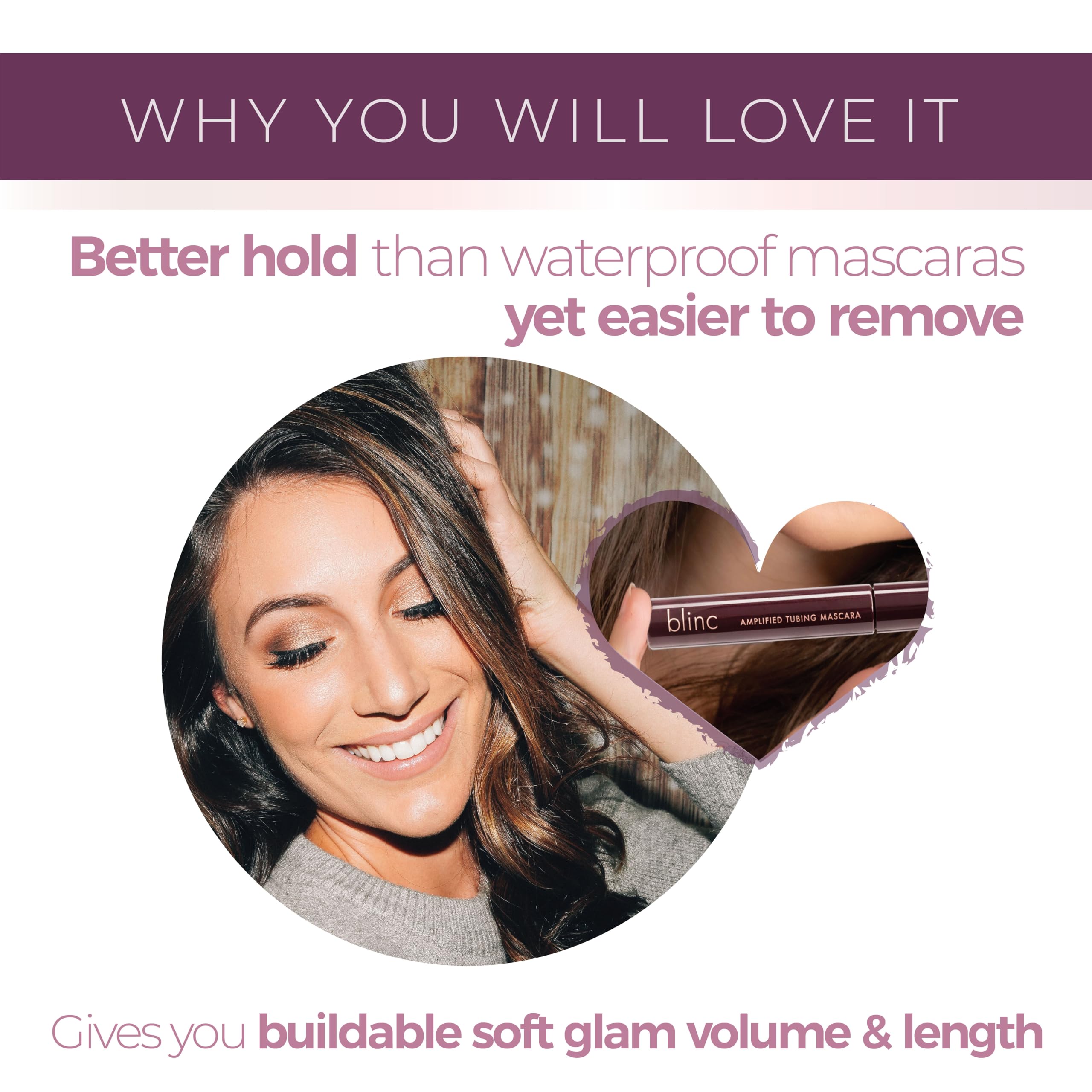Blinc Amplified Tubing Mascara safe for sensitive eyes and contacts.