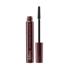 Blinc Lash Extension Tubing Mascara bottle showcases a vegan formula for long-lasting wear.
