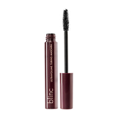 blinc UltraVolume mascara bottle showcases dramatic matte black finish for full lashes.