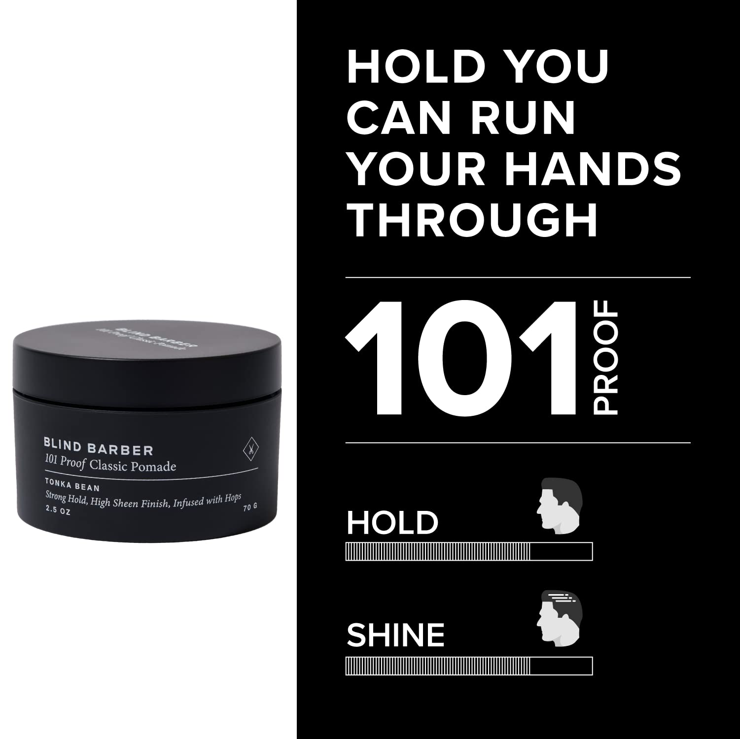 Blind Barber 101 Proof pomada - lúpulo que acondiciona y añade volumen.