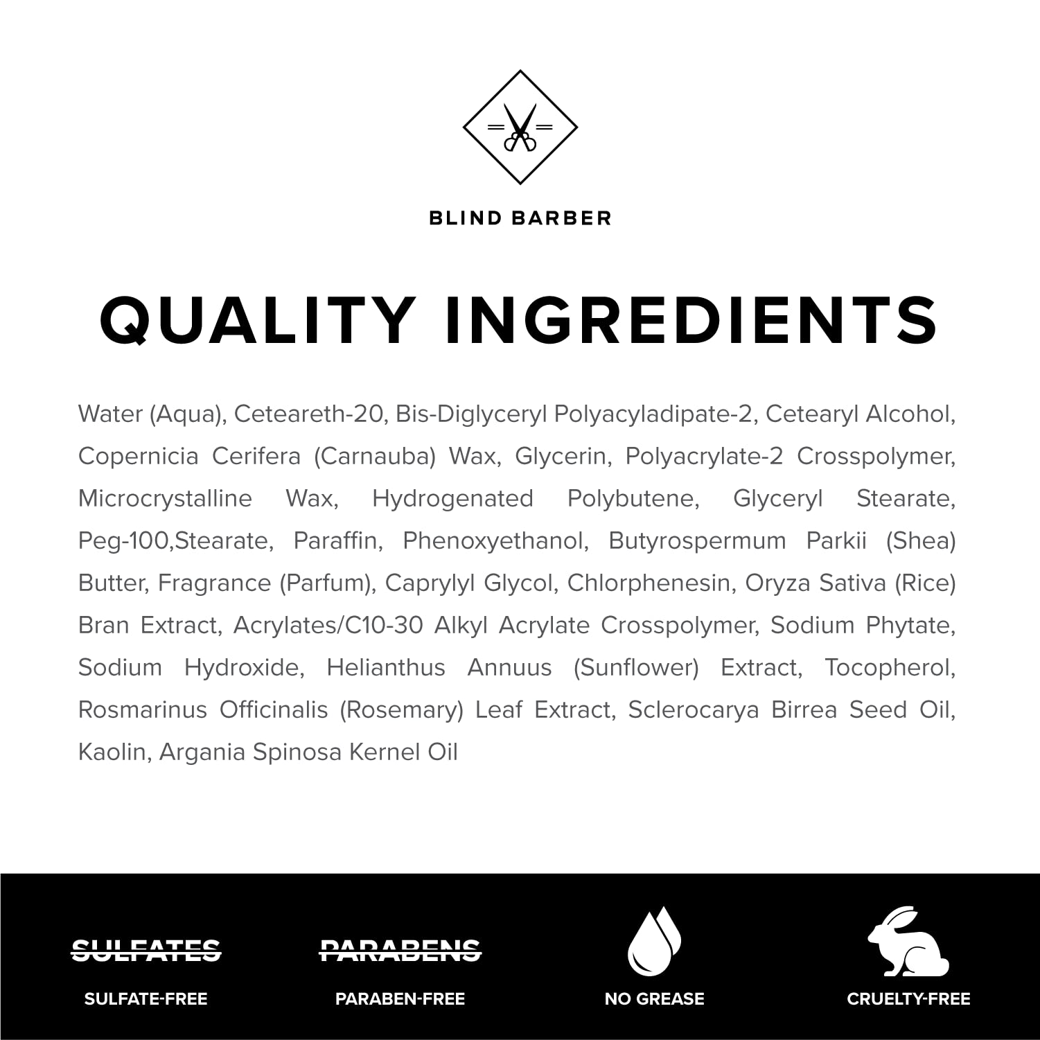 Arcilla para Cabello Blind Barber, aplicación fácil para definir peinados mate.