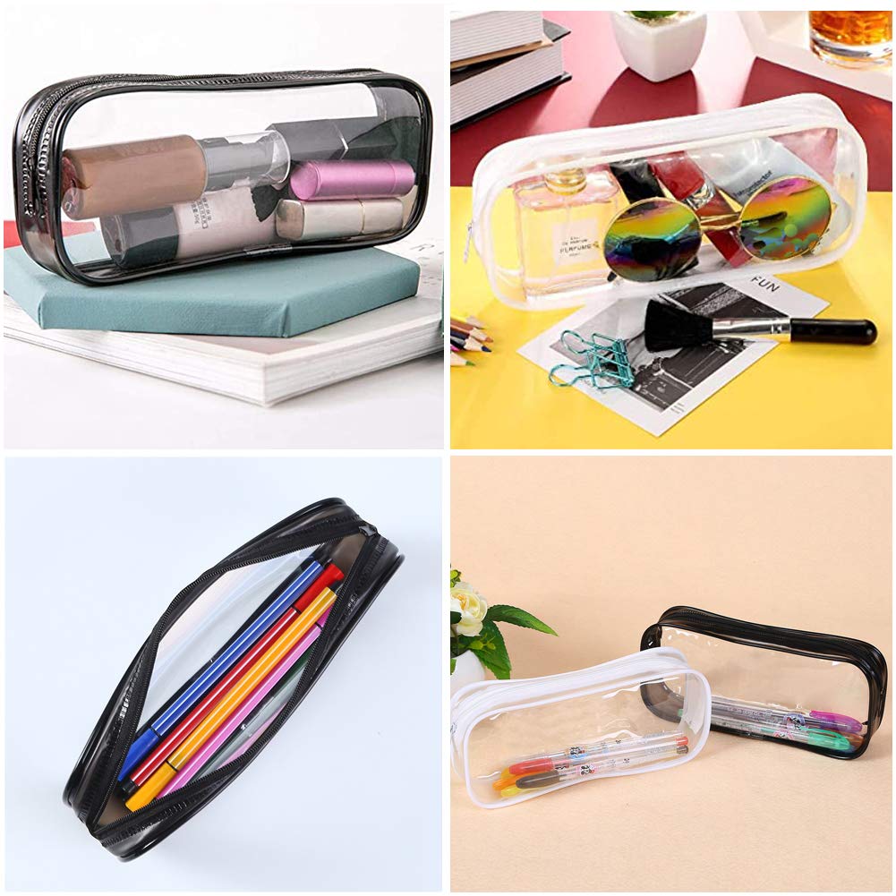 BlingKingdom multipurpose clear pouch suitable for stationery, cosmetics, and toiletries.