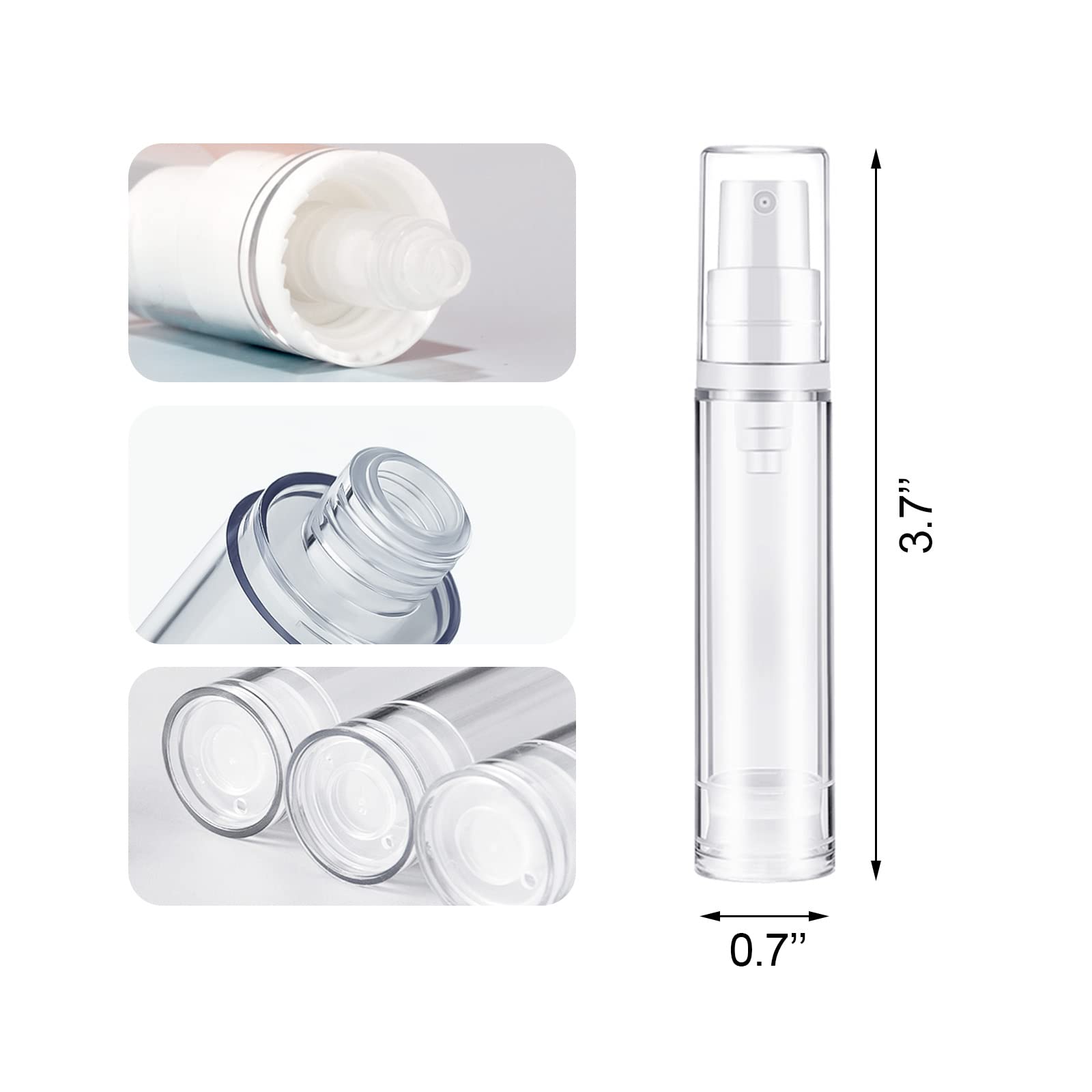 BlingKingdom lightweight portable cosmetic containers for easy packing.