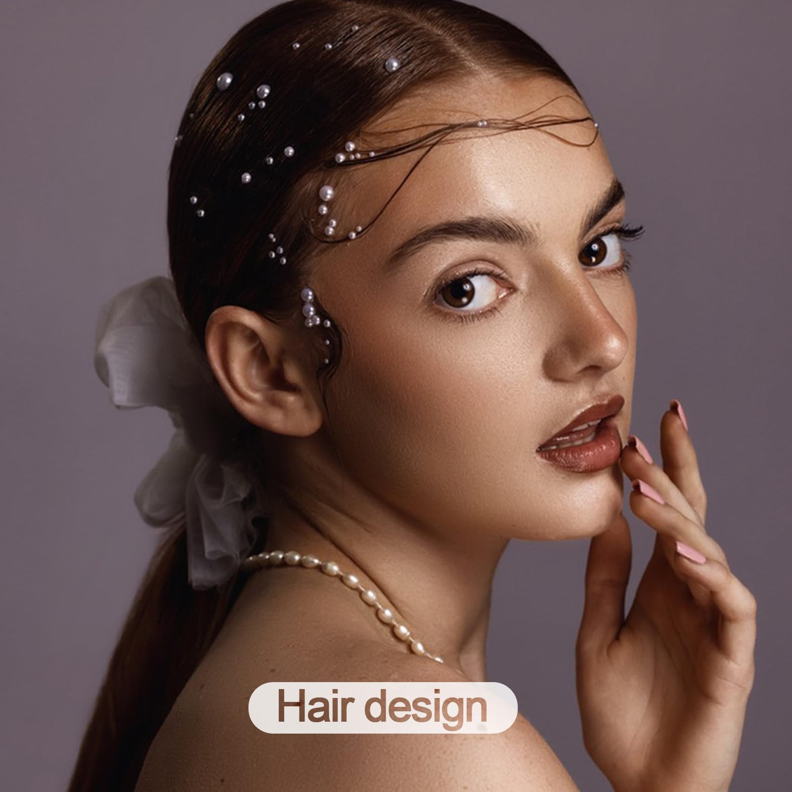 BlingKingdom perlas autoadhesivas 3 mm, adhesión duradera para cabello