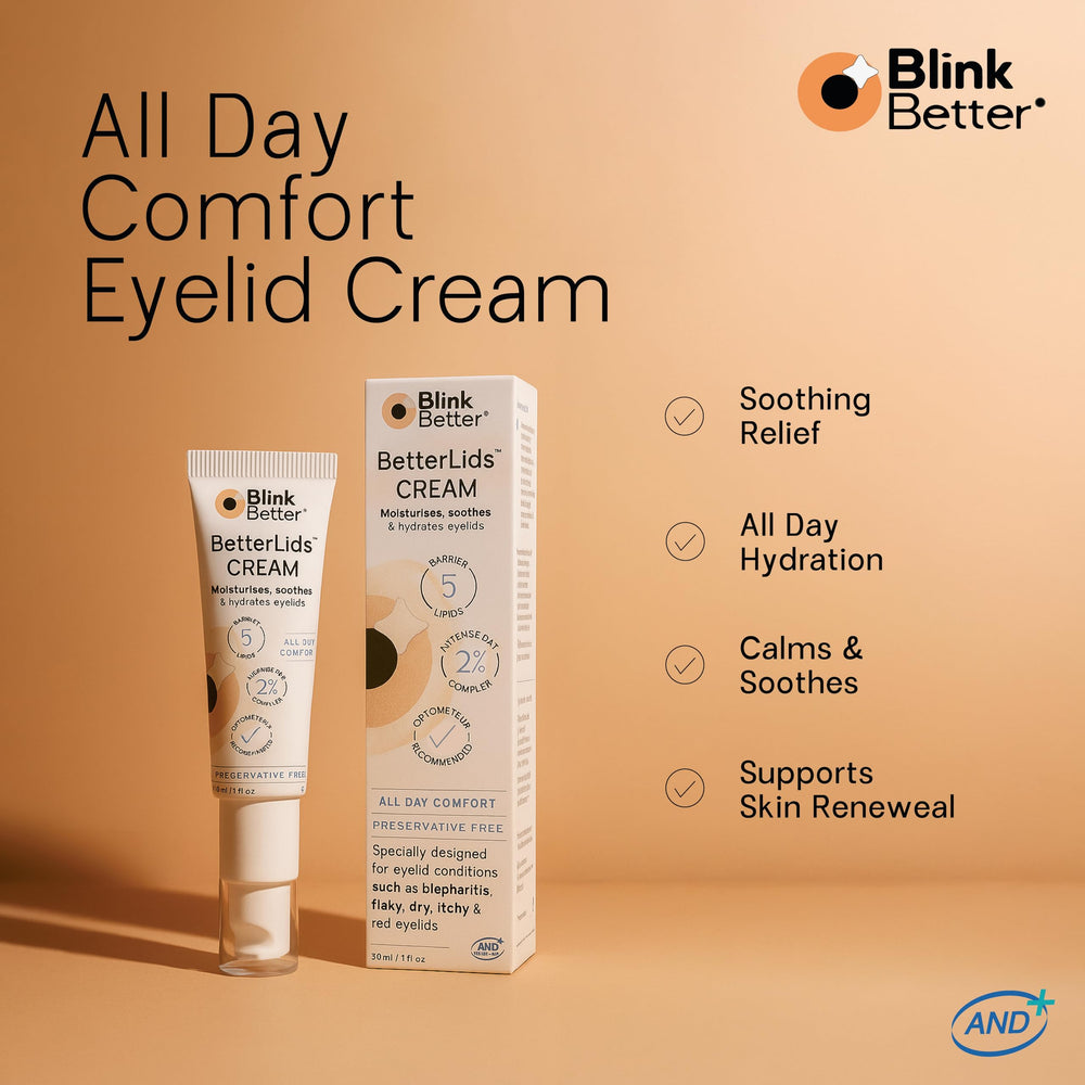 BlinkBetter BetterLids aplicacion en parpado para uso diario y absorcion rapida.