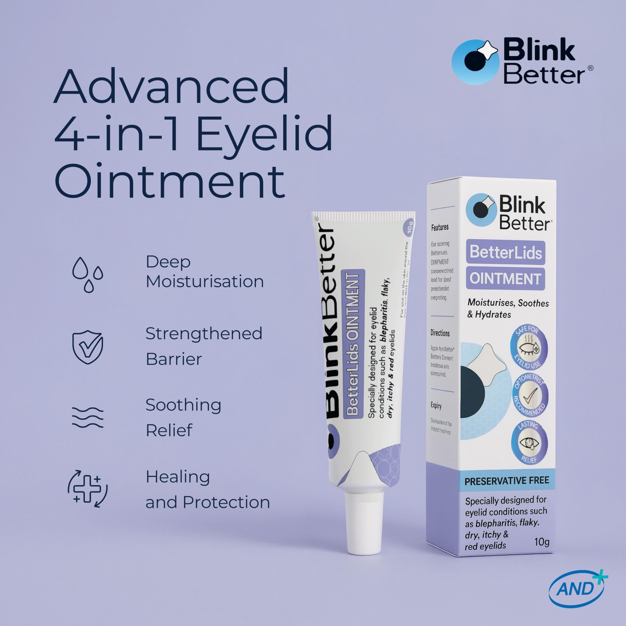 BlinkBetter BetterLids: aplicador para una aplicación precisa y suave en párpados.
