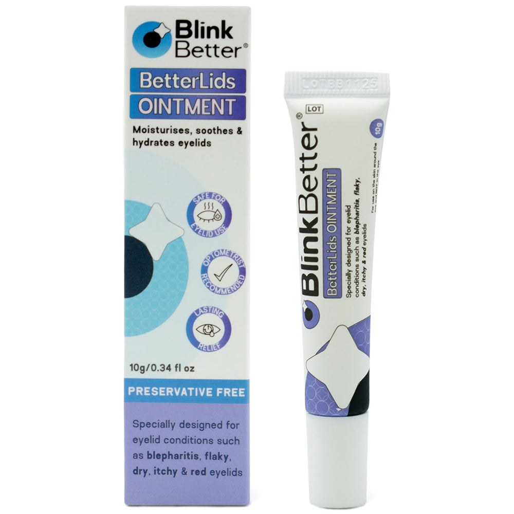 BlinkBetter BetterLids: bote de crema para párpados, hidratación suave para piel sensible.