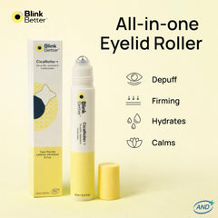 BlinkBetter CicaRoller rodillo frío para ojos, sensación refrescante al aplicar.