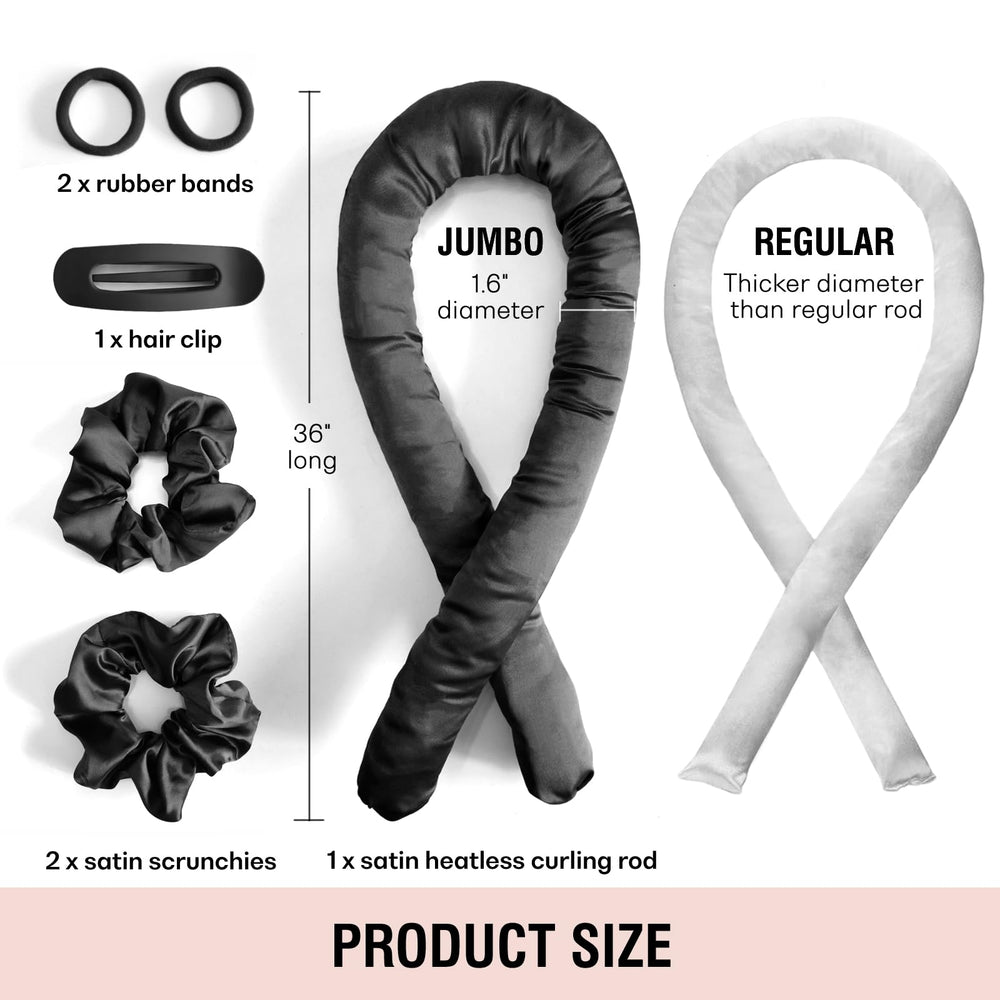BLINKEEN satin scrunchies reduce snagging and hold curls gently.