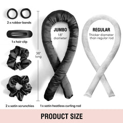 BLINKEEN satin scrunchies reduce snagging and hold curls gently.
