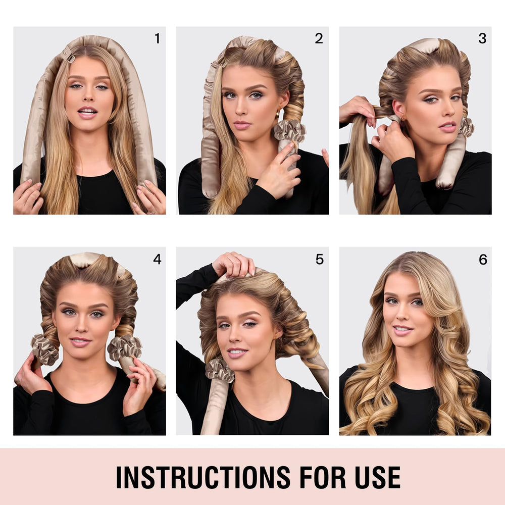 BLINKEEN overnight curl setup in brown aids quick styling