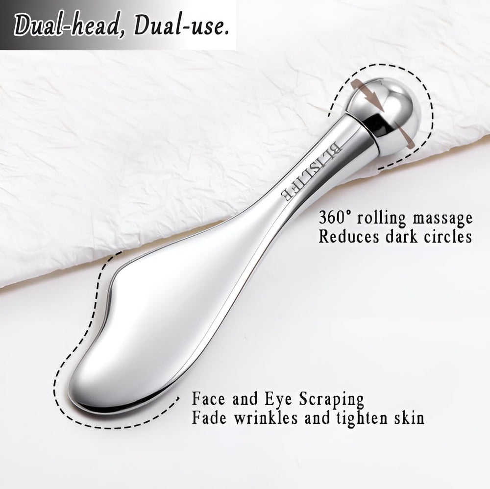 BLISLIFE Mini Eye Care Stick zinc alloy roller feels cool for soothing skin.
