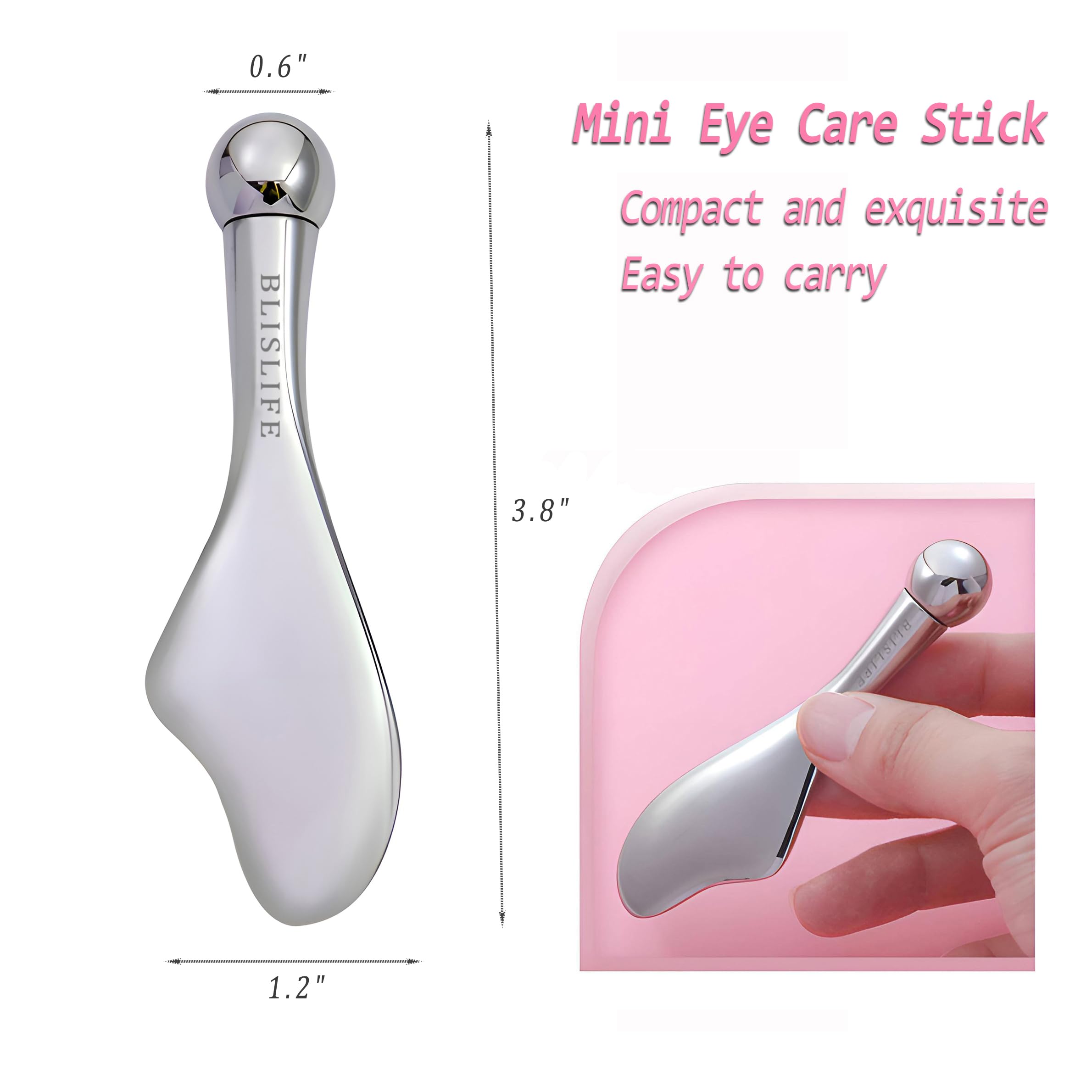 BLISLIFE Mini Eye Care Stick tail scraper eases facial tension and improves cream absorption.