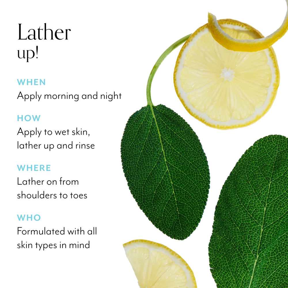Aloe leaf juice in Bliss hydrates and soothes skin during cleansing.