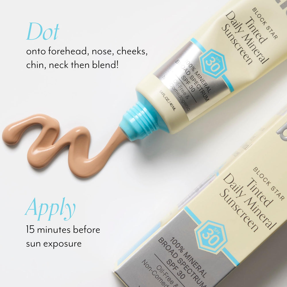 Bliss Block Star pump bottle ready for easy daily application.
