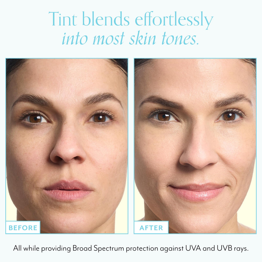 Bliss Block Star skin swatch demonstrates invisible tint on diverse tones.