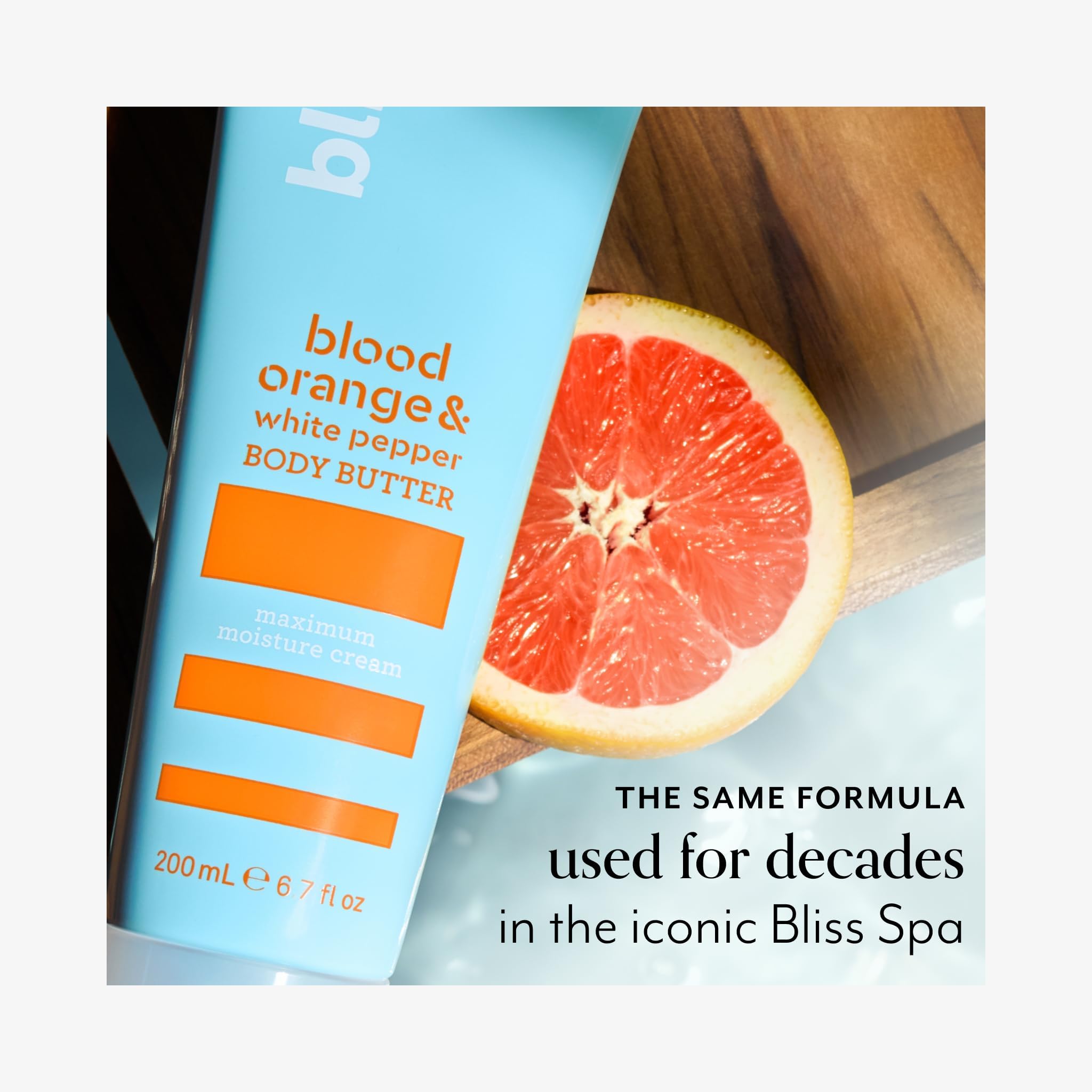 Non-greasy, fast-absorbing hydration from Bliss Body Butter on arm