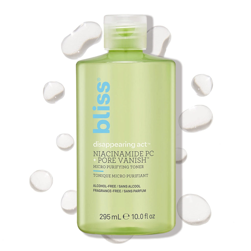 Bliss Disappearing Act tonico, botella limpia para purificar la piel