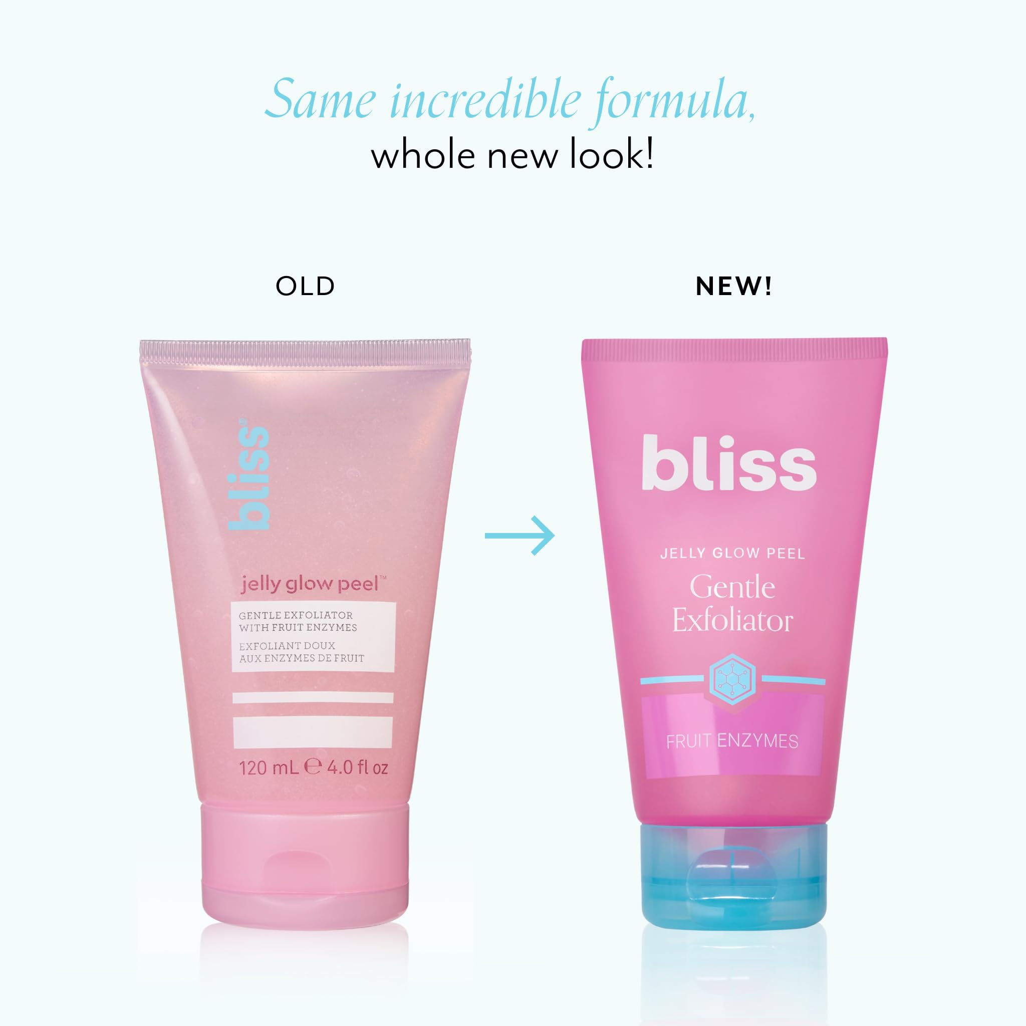 Bliss Jelly Glow Peel, textura gel suave, elimina células muertas sin fricción.