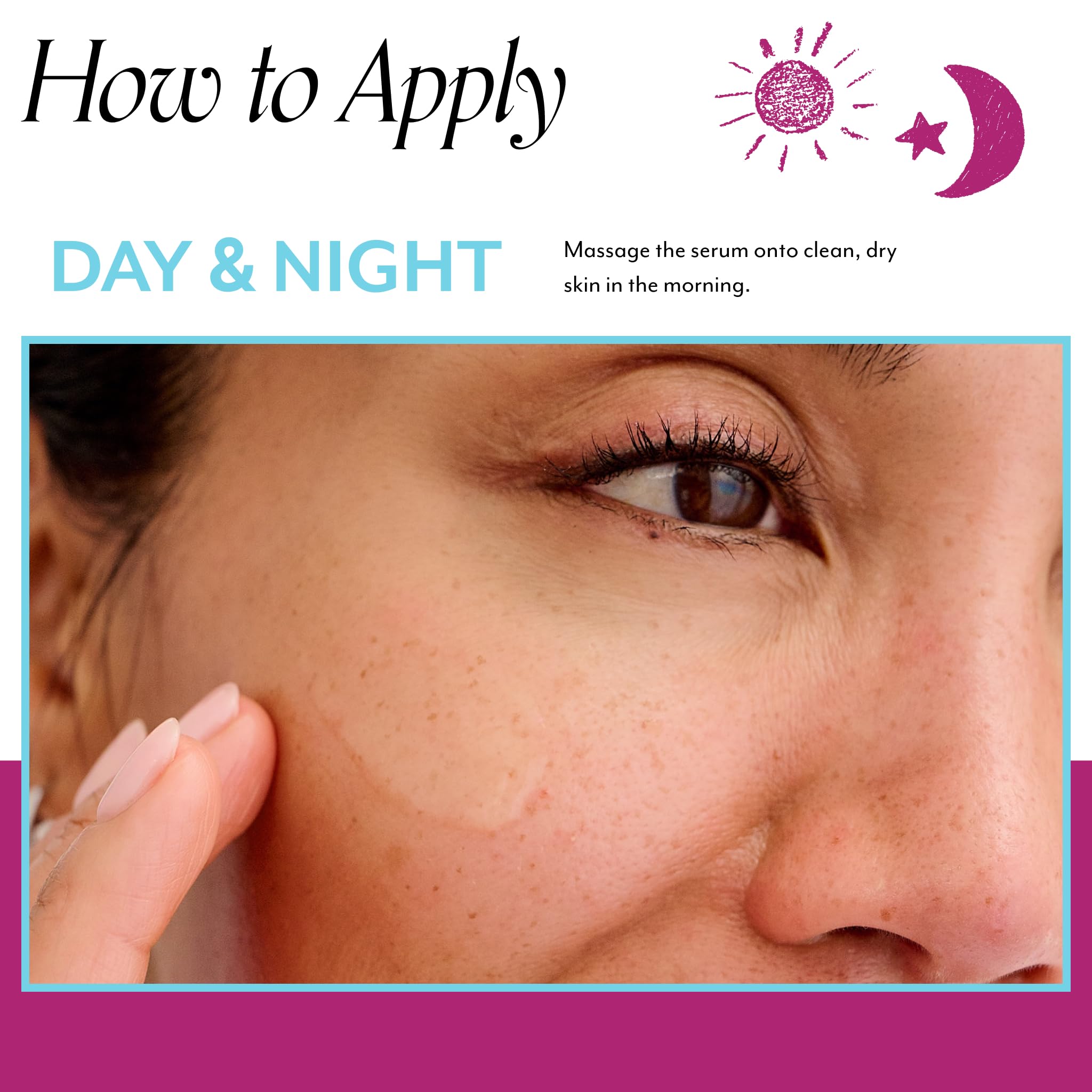 Bliss Glow & Hydrate Serum texture close-up, smooth and quickly absorbed.