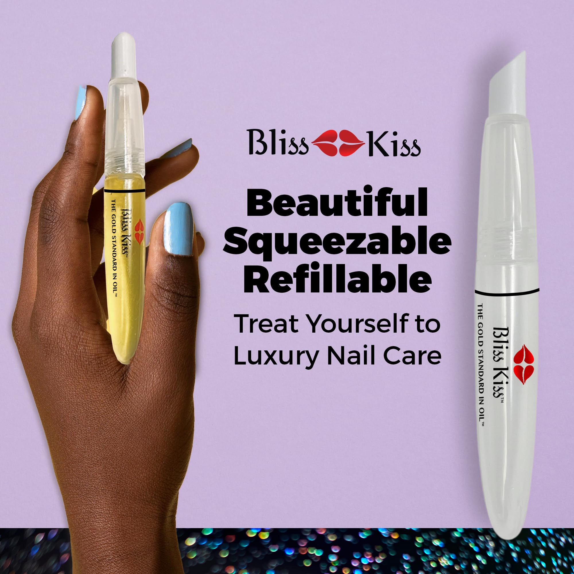 Bliss Kiss extiende la vida del esmalte, brillo más duradero.