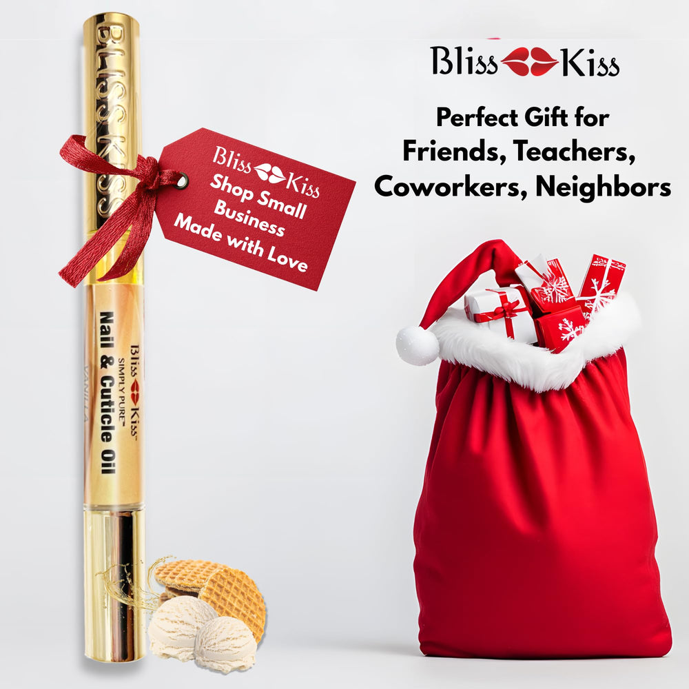 Bliss Kiss non-greasy formula keeps cuticles hydrated and comfortable.