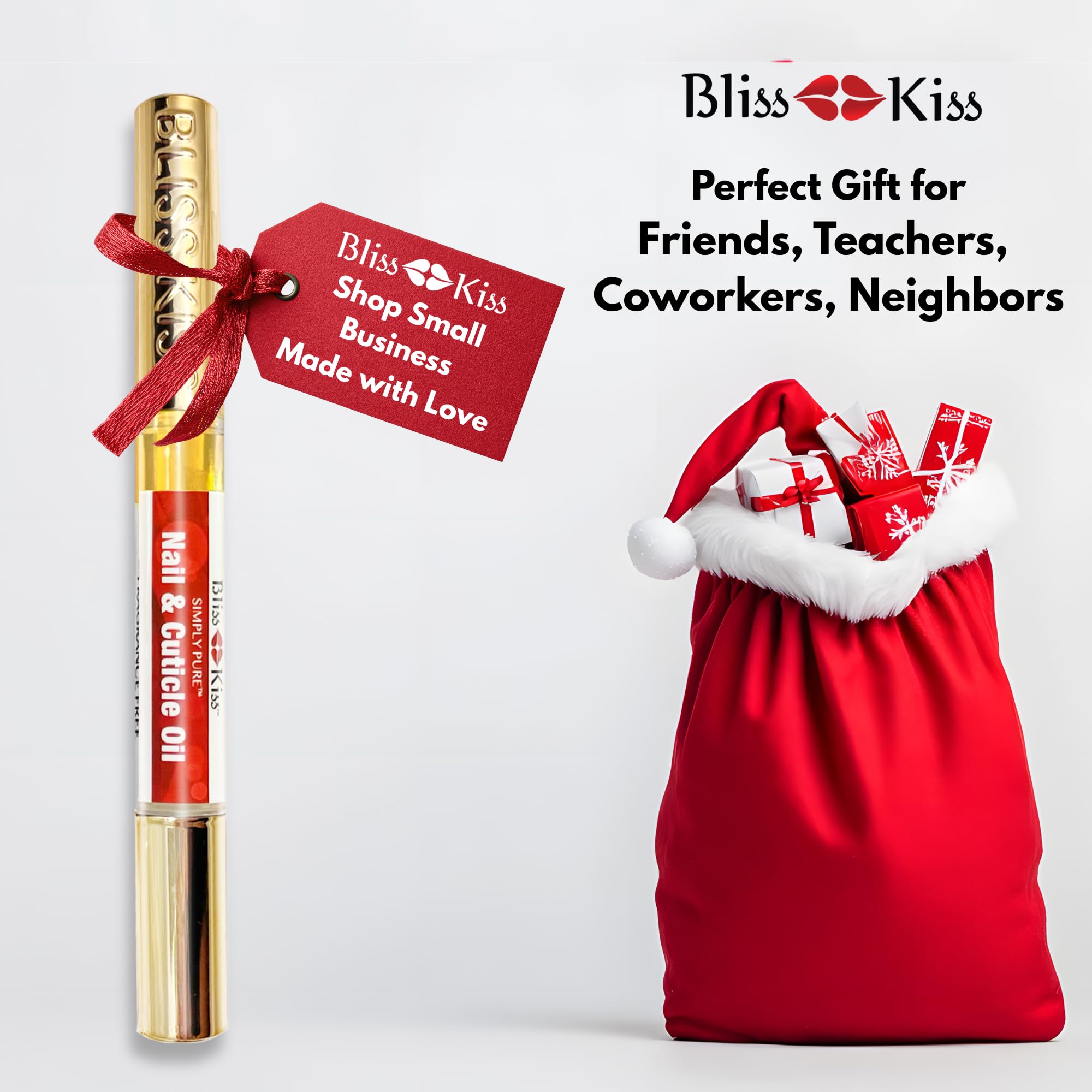 Bliss Kiss Simply Pure Nail Oil Pen close view on formula and texture.