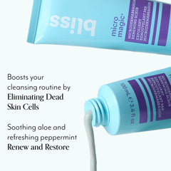 Bliss Micro Magic aloe calma y suaviza la piel tras la exfoliación