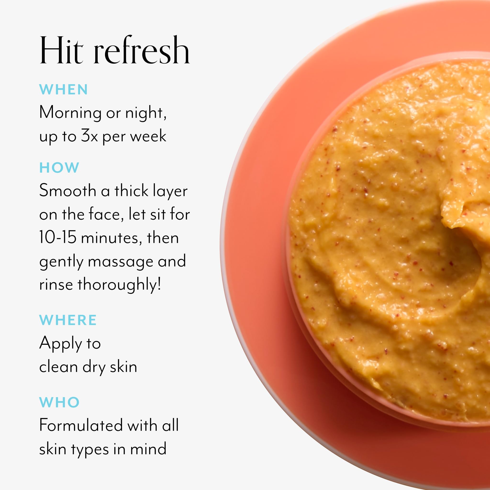 Bliss Pumpkin Powerhouse Mask lemon and rice powder removing dead skin cells