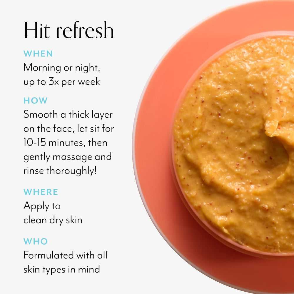 Bliss Pumpkin Powerhouse Mask lemon and rice powder removing dead skin cells