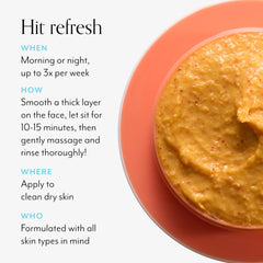 Bliss Pumpkin Powerhouse Mask lemon and rice powder removing dead skin cells