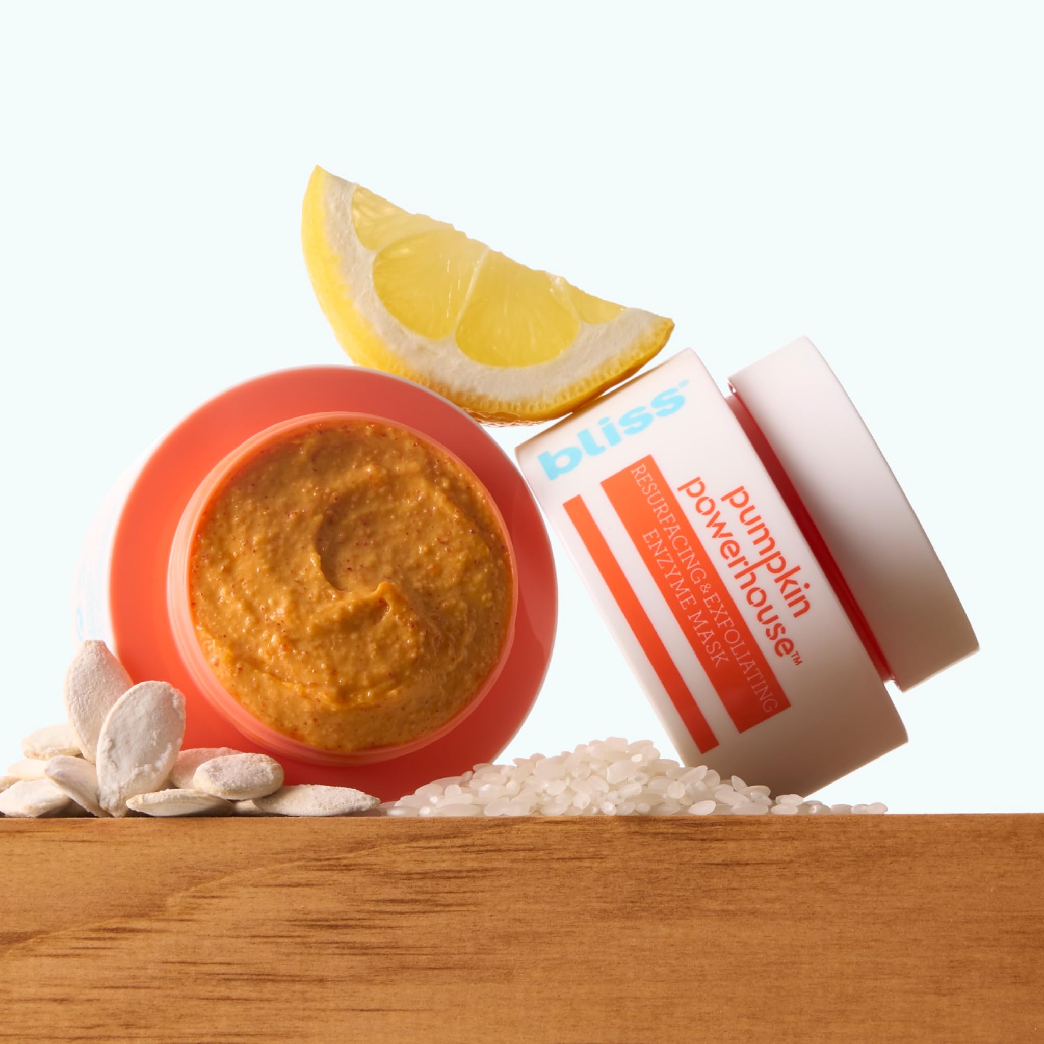 Bliss Pumpkin Powerhouse Mask vegan, clean, cruelty-free packaging