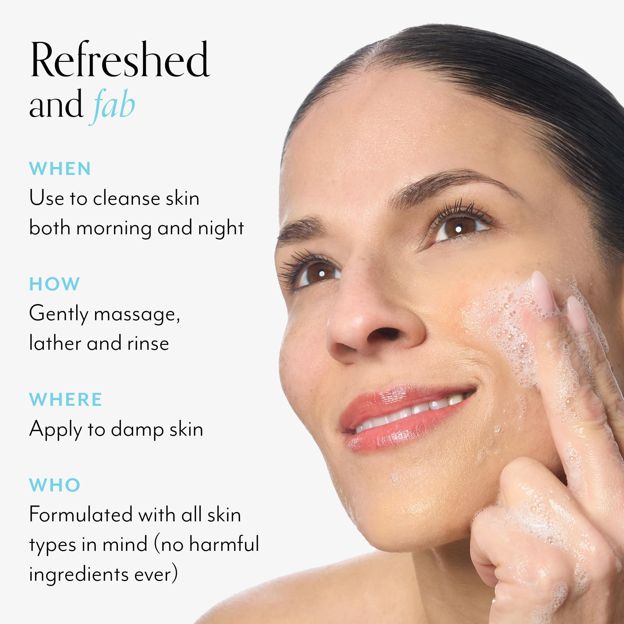 Bliss 2-in-1 cleanser gentle for sensitive skin types.