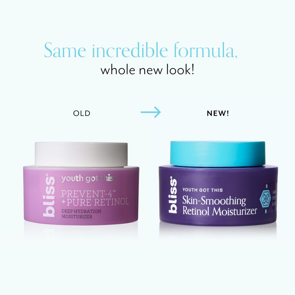 Day and night usage guidance for Bliss Retinol Moisturizer