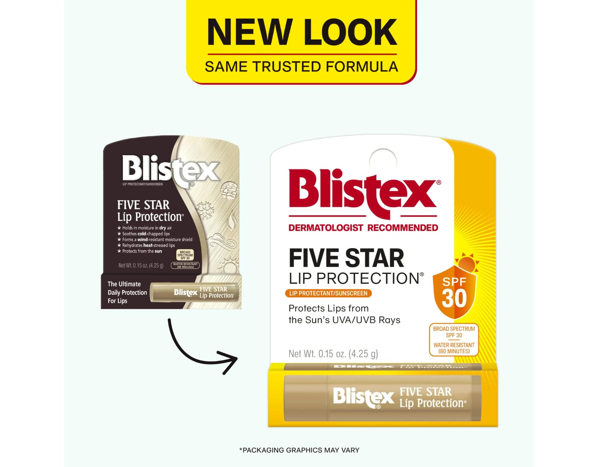 Blistex Cinco Estrellas labios, barrera contra viento para labios sensibles
