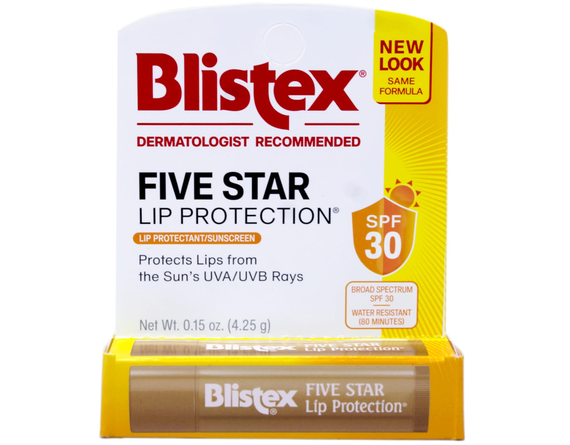 Blistex Cinco Estrellas labios, protección solar SPF30 para labios