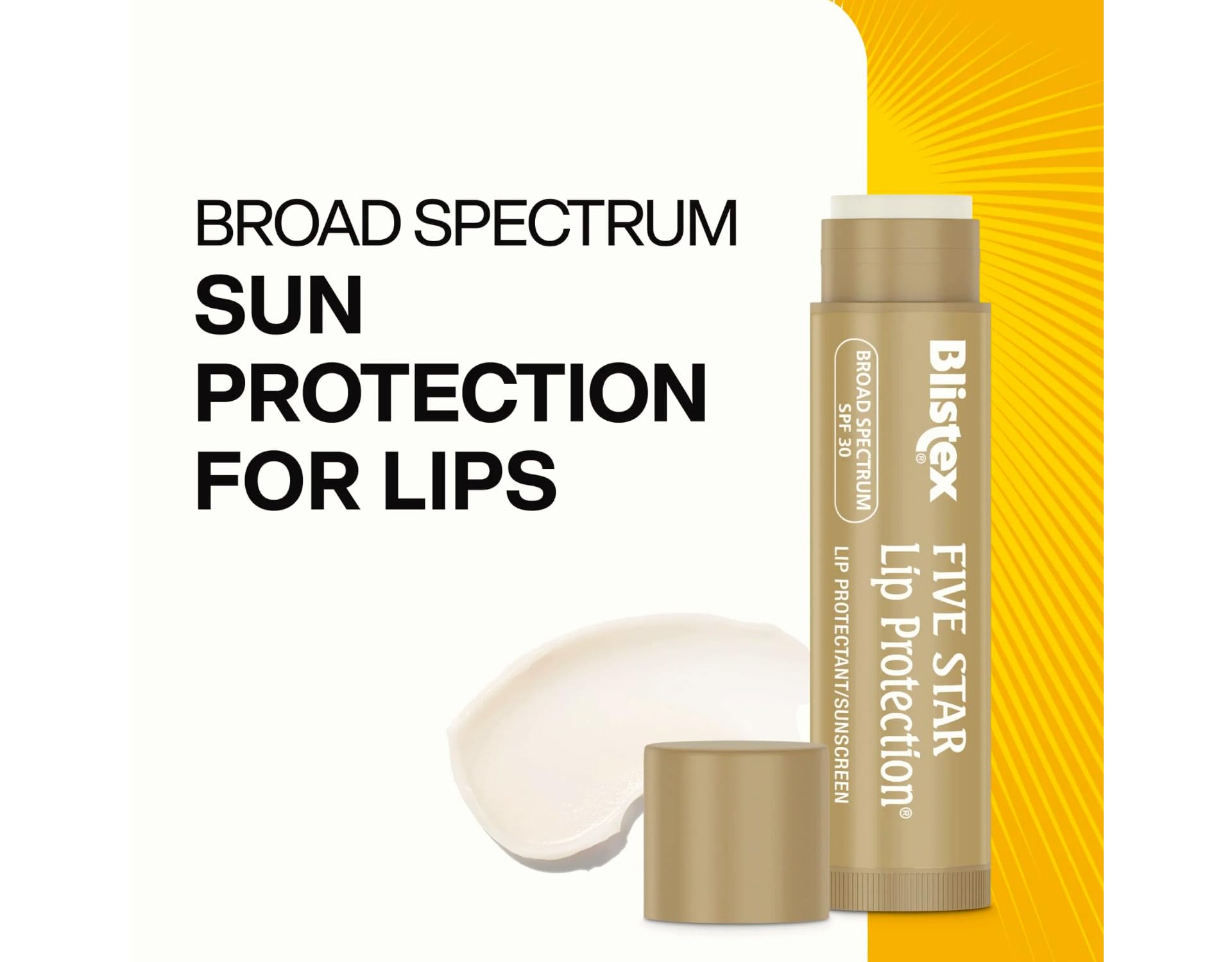 Blistex Cinco Estrellas labios, SPF 30 UVA/UVB para protección solar