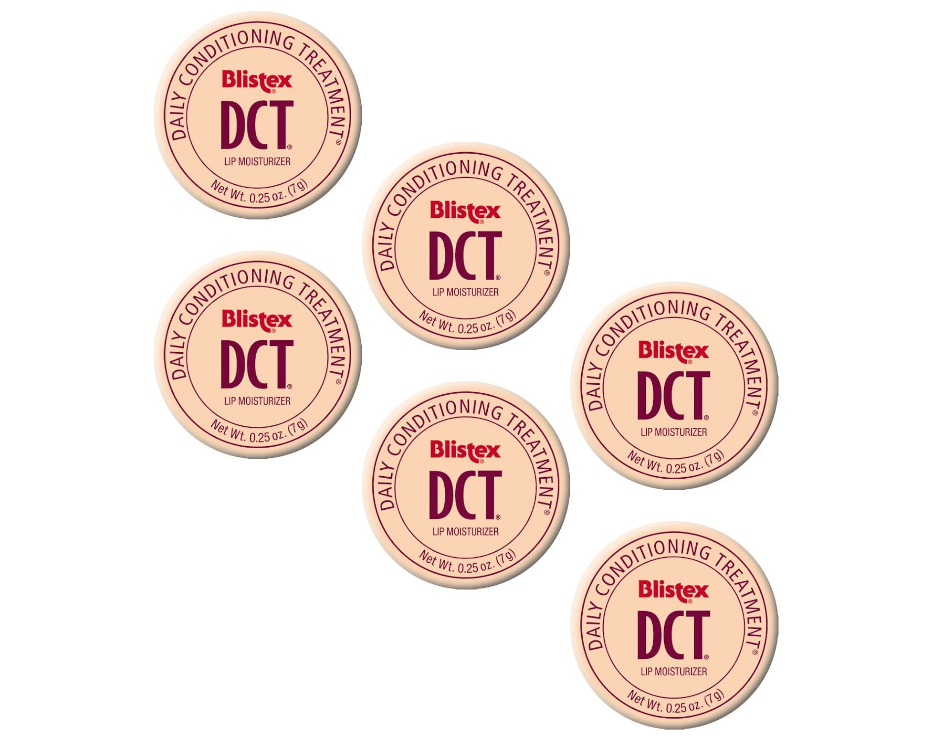 Blistex DCT, empaque de seis unidades, cuidado diario de los labios.